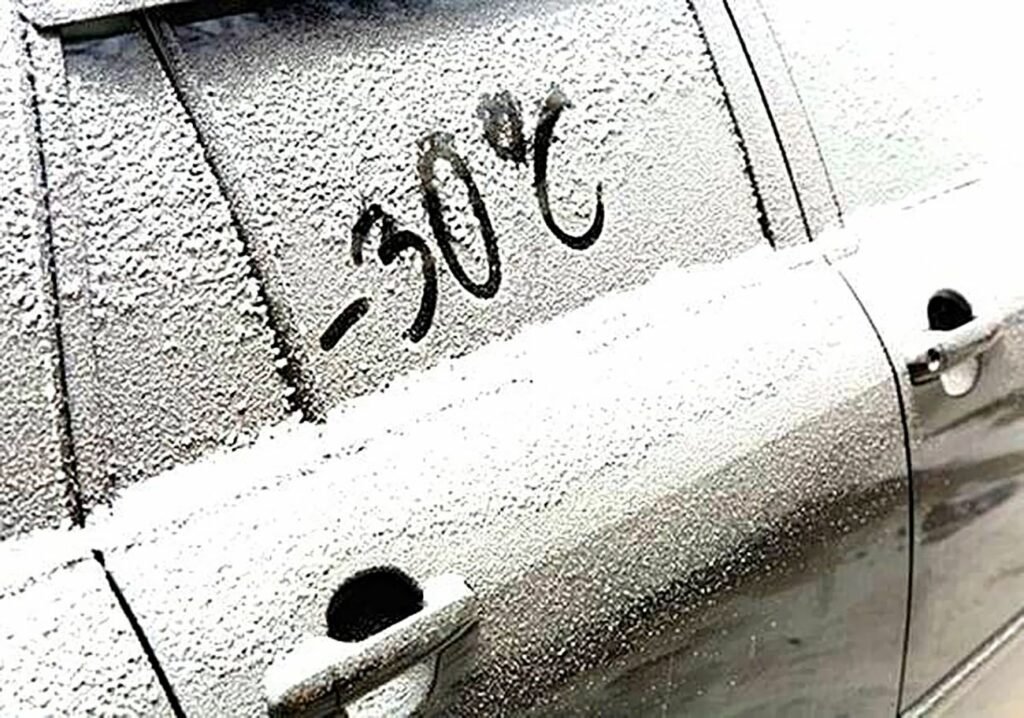 mycie samochodu zimą w mróz