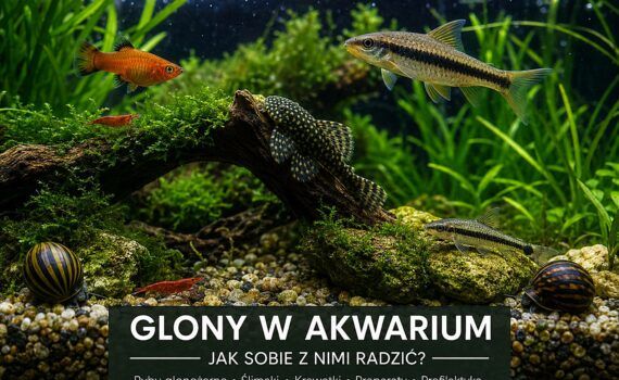 Preparaty oraz ryby na glony w akwarium
